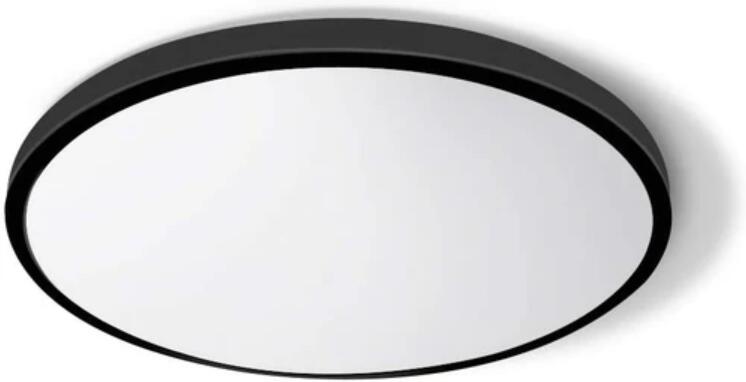 (image for) 2 Pack 12 Inch 24W Flush Mount LED Ceiling Light 2800 LM Black Round LED Ceiling Lamp